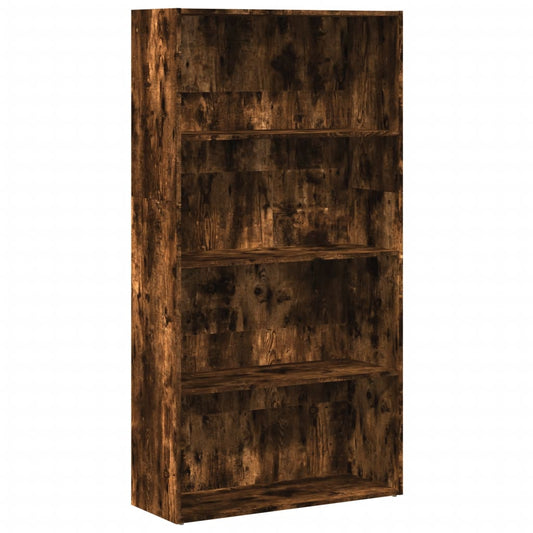 Bookcase Smoked Oak 80x30x152 cm Engineered Wood Bookcase Smoked Oak 80x30x152 cm Engineered Wood
