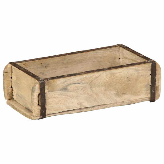 Tray 4 pcs Brown 30 x 15 x 9 cm Solid Reclaim Wood Tray 4 pcs Brown 30 x 15 x 9 cm Solid Reclaim Wood