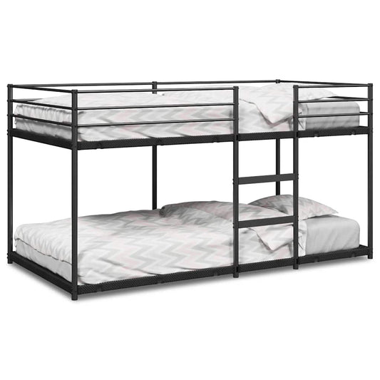 Bunk Bed without Mattress Black 80x200 cm Steel Bunk Bed without Mattress Black 80x200 cm Steel