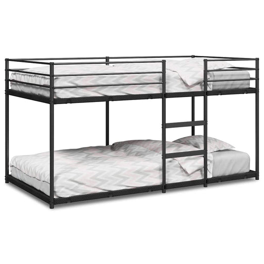 Bunk Bed without Mattress Black 107x203 cm Steel Bunk Bed without Mattress Black 107x203 cm Steel