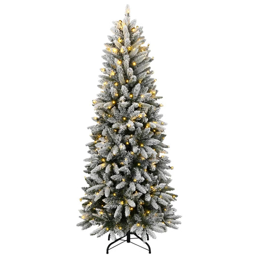 Artificial Christmas Tree 300 LEDs and Flocked Snow 180 cm Artificial Christmas Tree 300 LEDs and Flocked Snow 180 cm