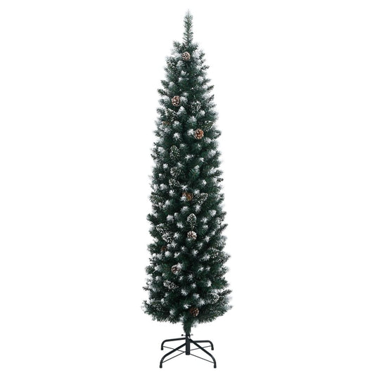 Artificial Slim Christmas Tree 300 LEDs 180 cm Artificial Slim Christmas Tree 300 LEDs 180 cm
