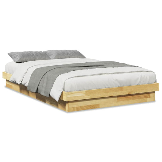 Bed Frame without Mattress 120x200 cm Solid Wood Oak Bed Frame without Mattress 120x200 cm Solid Wood Oak