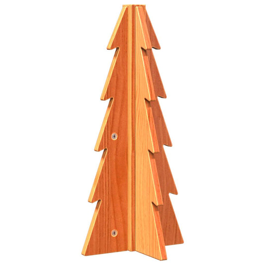 Wooden Christmas Tree for Decoration Wax Brown 49 cm Solid Wood Pine Wooden Christmas Tree for Decoration Wax Brown 49 cm Solid Wood Pine