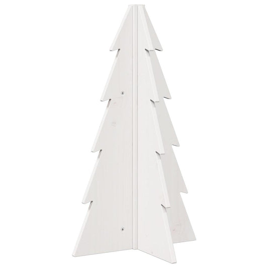 Wooden Christmas Tree for Decoration White 69.5 cm Solid Wood Pine Wooden Christmas Tree for Decoration White 69.5 cm Solid Wood Pine