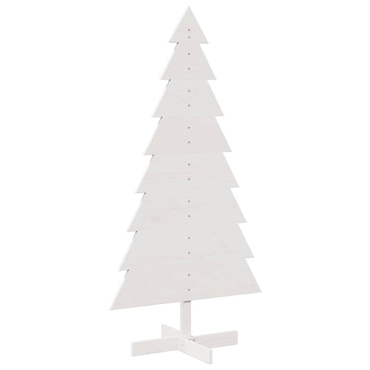 Wooden Christmas Tree for Decoration White 150 cm Solid Wood Pine Wooden Christmas Tree for Decoration White 150 cm Solid Wood Pine
