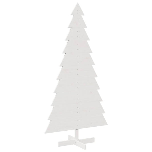 Wooden Christmas Tree for Decoration White 180 cm Solid Wood Pine Wooden Christmas Tree for Decoration White 180 cm Solid Wood Pine