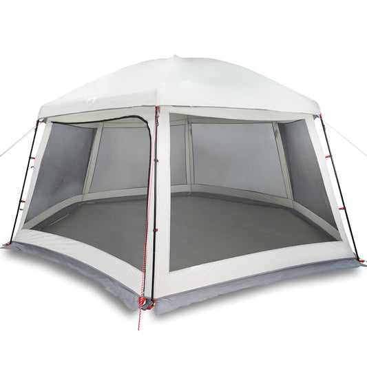 Pool Tent with Removable Fly & Mesh Walls Grey 512x458 cm Pool Tent with Removable Fly & Mesh Walls Grey 512x458 cm