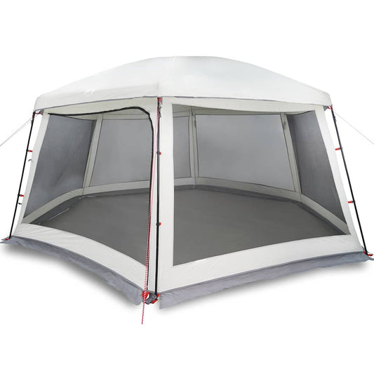 Pool Tent with Removable Fly & Mesh Walls Grey 618x532 cm Pool Tent with Removable Fly & Mesh Walls Grey 618x532 cm