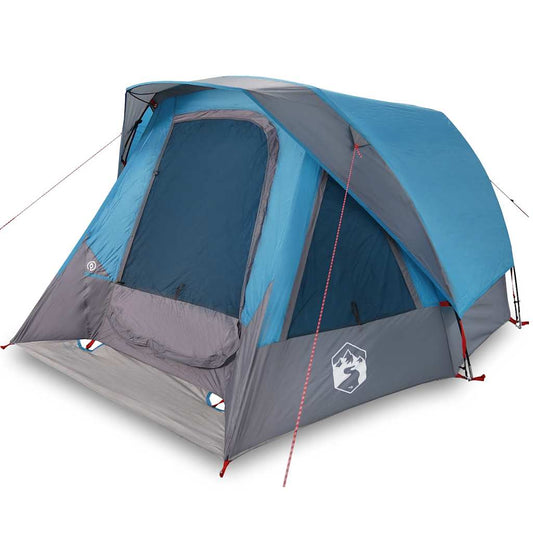 Camping Tent Cabin 4-Person Blue Waterproof Camping Tent Cabin 4-Person Blue Waterproof