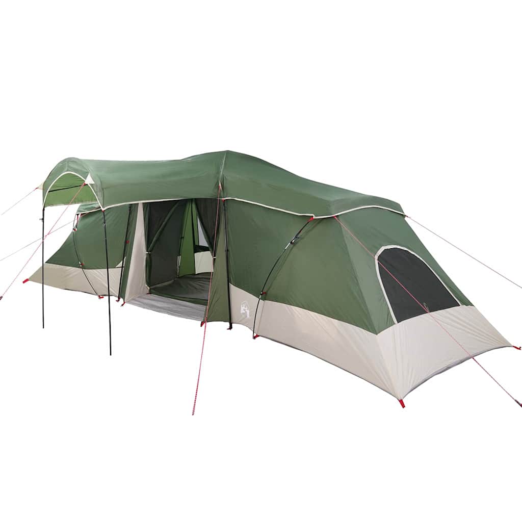 Family Tent with Roof Green and Grey 721 x 335 x 212 cm