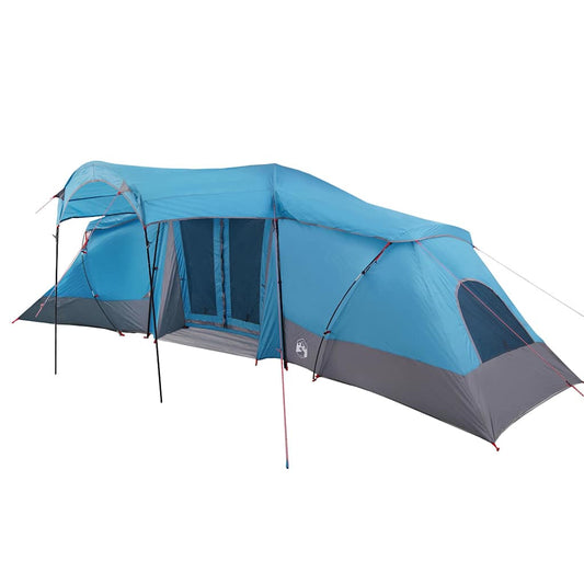 Family Tent with Roof Blue and Grey 721 x 335 x 212 cm Family Tent with Roof Blue and Grey 721 x 335 x 212 cm
