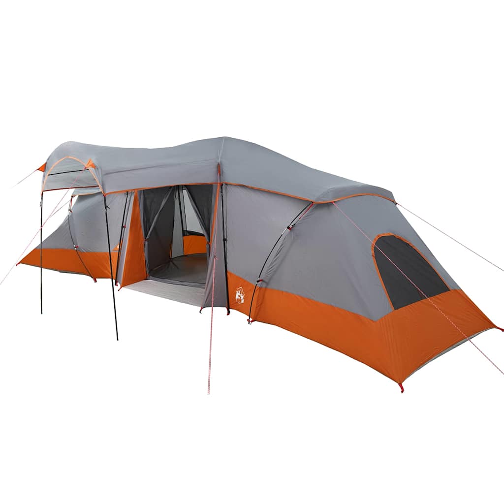 Family Tent with Roof Grey and Orange 721 x 335 x 212 cm
