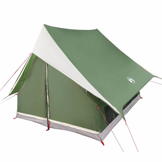 Family Tent with Roof Green and White 220 x 220 x 184 cm Family Tent with Roof Green and White 220 x 220 x 184 cm