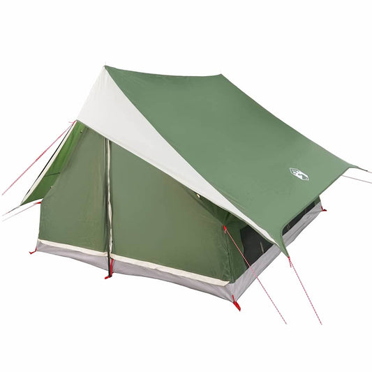 Family Tent with Roof Green and White 256 x 256 x 185 cm Family Tent with Roof Green and White 256 x 256 x 185 cm