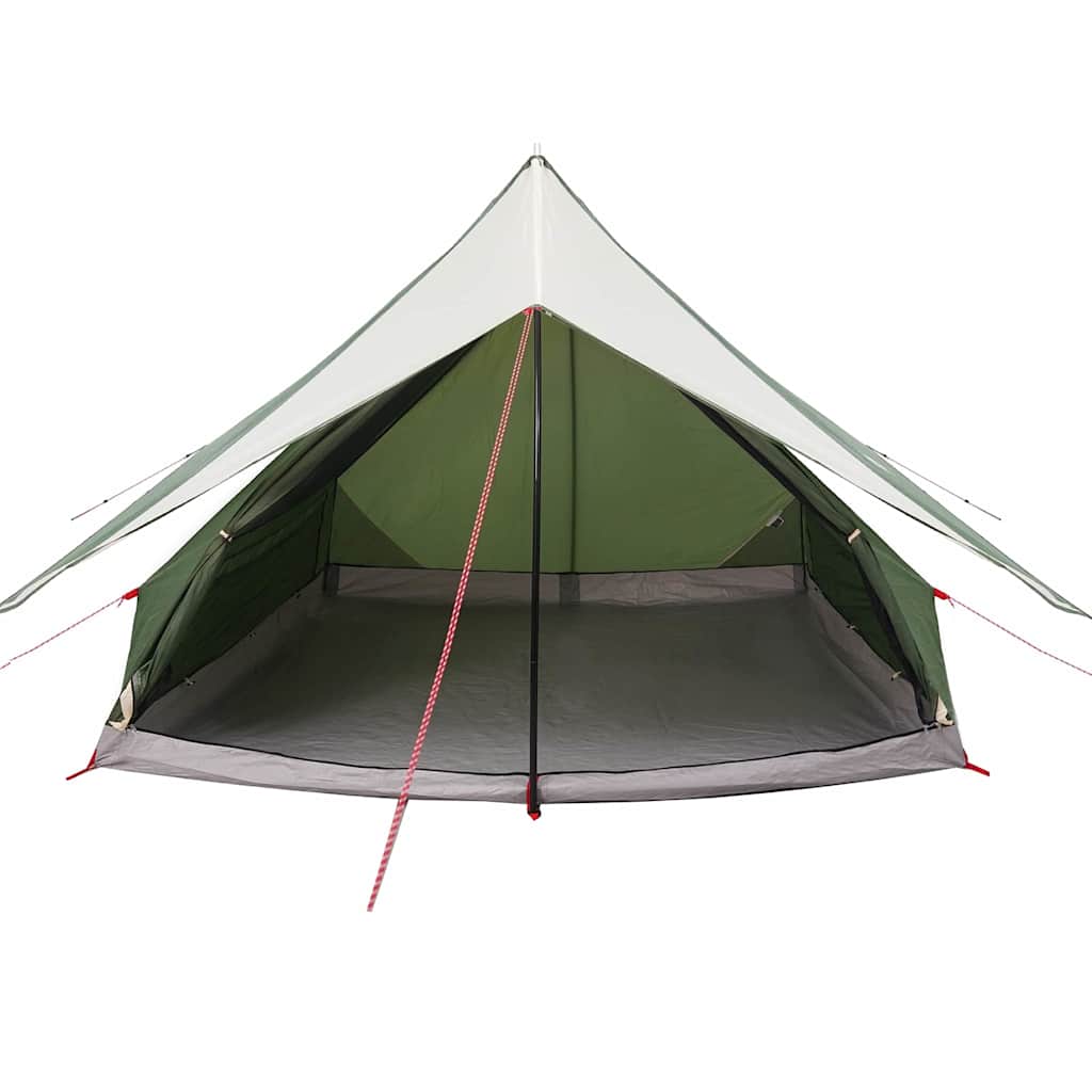 Family Tent with Roof Green and White 315 x 286 x 200 cm