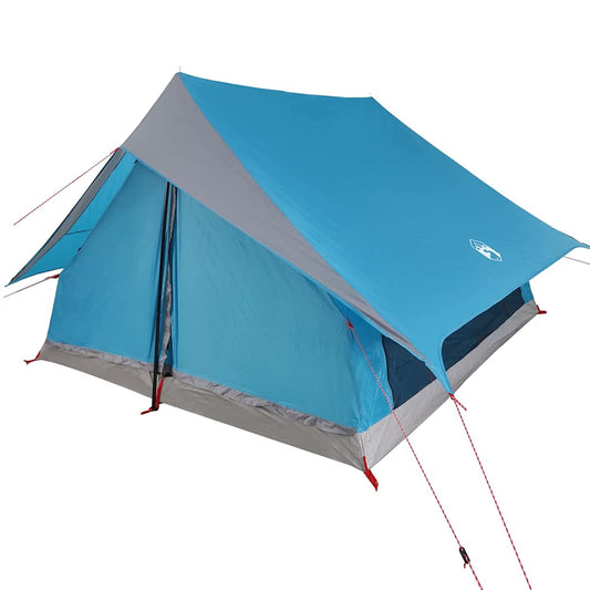 Family Tent with Roof Blue and Grey 315 x 286 x 200 cm Family Tent with Roof Blue and Grey 315 x 286 x 200 cm