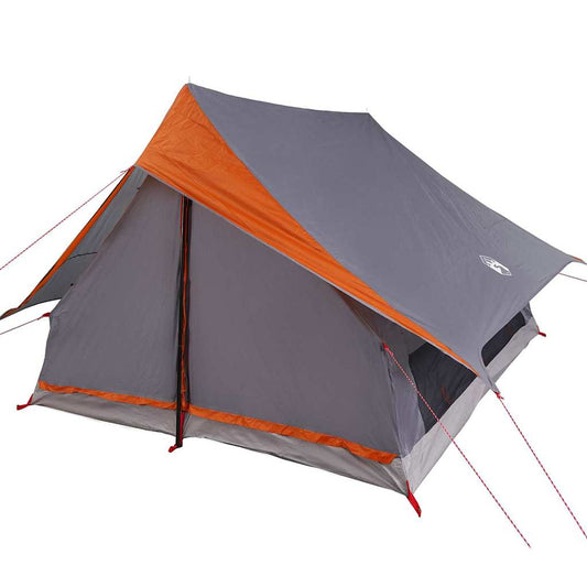 Family Tent with Roof Grey and Orange 315 x 286 x 200 cm Family Tent with Roof Grey and Orange 315 x 286 x 200 cm