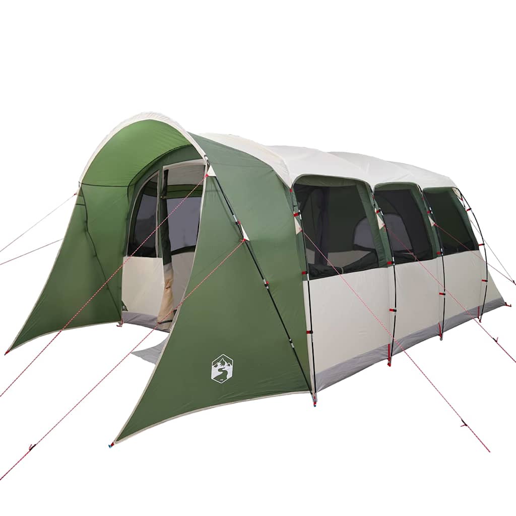 Family Tent with Roof Green and White 576 x 325 x 213 cm