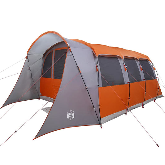 Family Tent with Roof Grey and Orange 576 x 325 x 213 cm Family Tent with Roof Grey and Orange 576 x 325 x 213 cm