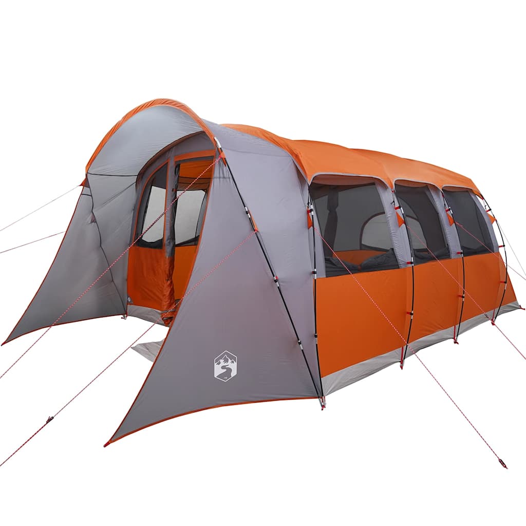 Family Tent with Roof Grey and Orange 576 x 325 x 213 cm