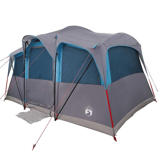 Family Tent with Roof Blue and Grey 435 x 255 x 216 cm Family Tent with Roof Blue and Grey 435 x 255 x 216 cm