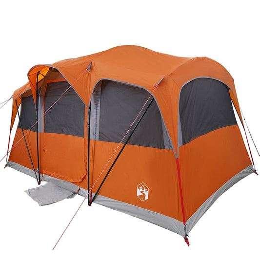 Family Tent with Roof Orange and Orange 435 x 255 x 216 cm Family Tent with Roof Orange and Orange 435 x 255 x 216 cm