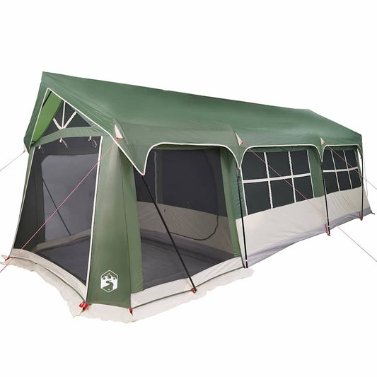Family Tent Green and White 620 x 322 x 240 cm Polyester Family Tent Green and White 620 x 322 x 240 cm Polyester