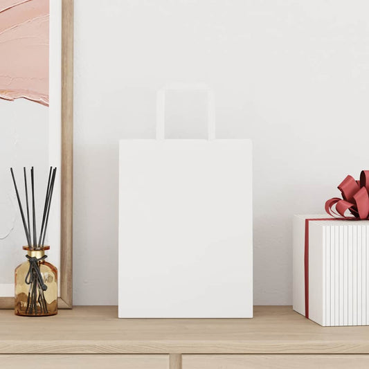 Paper Bags 250 pcs with Handles White 21x11x28 cm Paper Bags 250 pcs with Handles White 21x11x28 cm