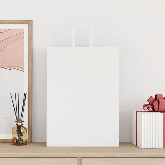 Paper Bags 250 pcs with Handles White 32x17x44 cm Paper Bags 250 pcs with Handles White 32x17x44 cm