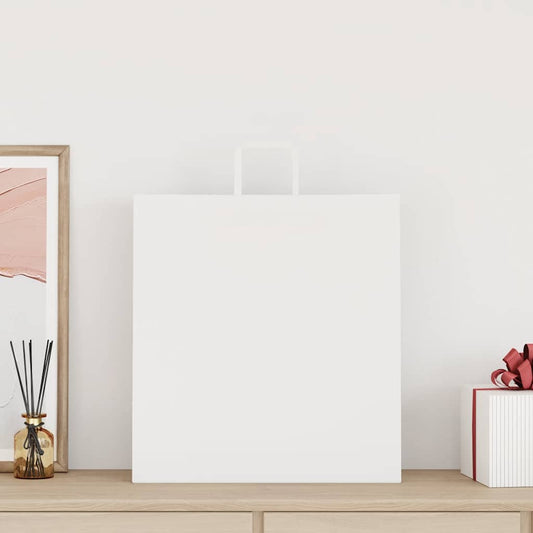 Paper Bags 250 pcs with Handles White 45x17x48 cm Paper Bags 250 pcs with Handles White 45x17x48 cm