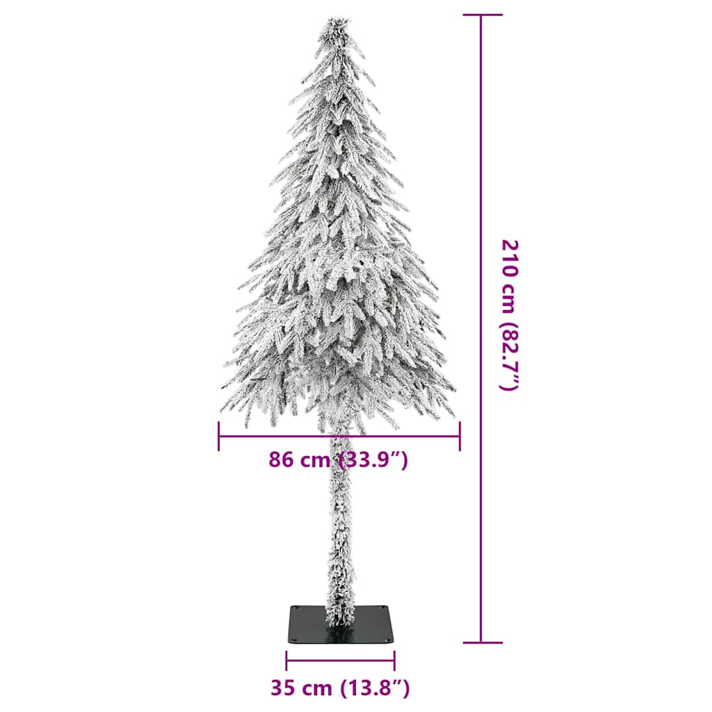 Artificial Christmas Tree with Stand White 86 x 86 x 210 cm