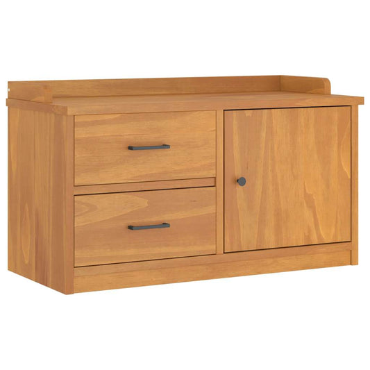 Hallway Bench SANDNES 87x40x50 cm Solid Wood Pine Hallway Bench SANDNES 87x40x50 cm Solid Wood Pine