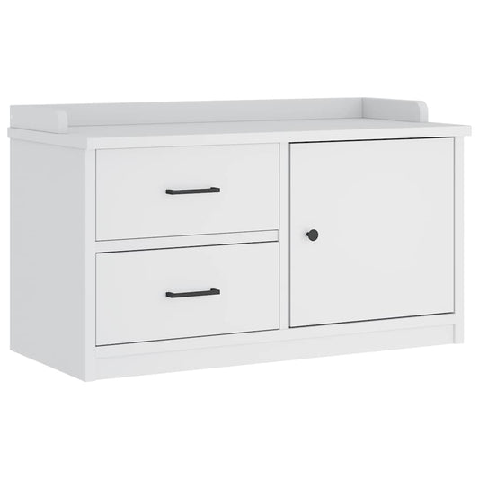 Hallway Bench SANDNES White 87x40x50 cm Solid Wood Pine Hallway Bench SANDNES White 87x40x50 cm Solid Wood Pine