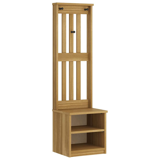 Hall Tree SANDNES 45x40x159.5 cm Solid Wood Pine Hall Tree SANDNES 45x40x159.5 cm Solid Wood Pine