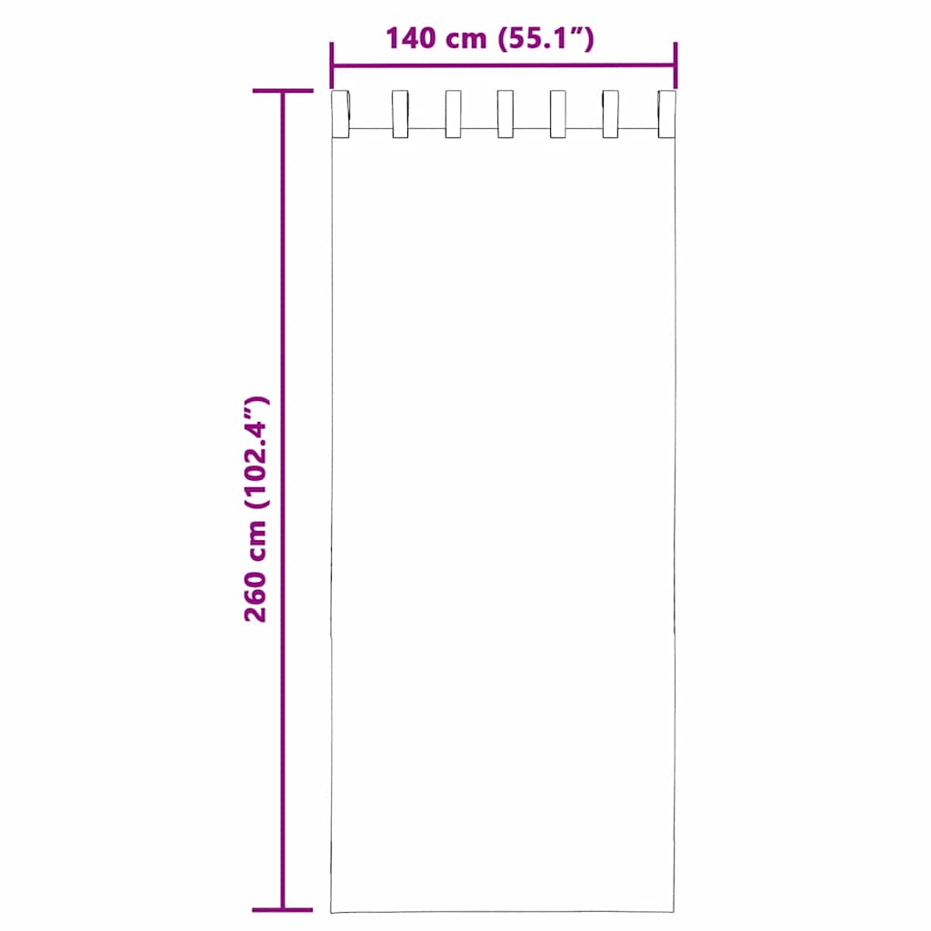 Voile Curtains with Tab Top 2 pcs Black