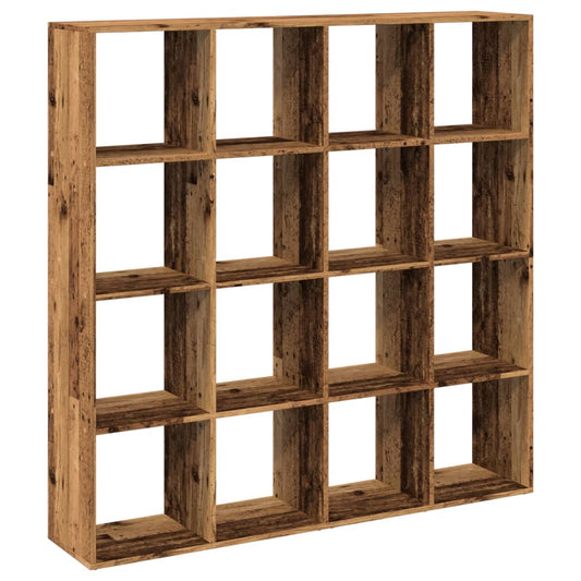 Book Cabinet Old Wood 137.5x29x137.5 cm Engineered Wood Book Cabinet Old Wood 137.5x29x137.5 cm Engineered Wood