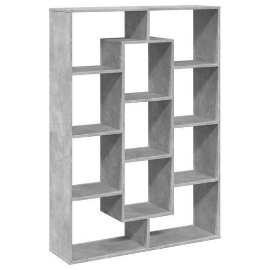 Book Cabinet Concrete Grey 102x29x143 cm Engineered Wood Book Cabinet Concrete Grey 102x29x143 cm Engineered Wood