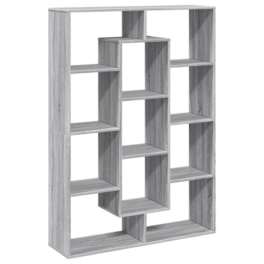 Book Cabinet Grey Sonoma 102x29x143 cm Engineered Wood Book Cabinet Grey Sonoma 102x29x143 cm Engineered Wood