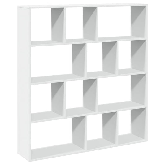 Book Cabinet White 132x29x141.5 cm Engineered Wood Book Cabinet White 132x29x141.5 cm Engineered Wood