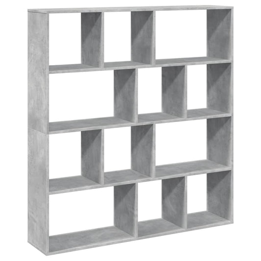 Book Cabinet Concrete Grey 132x29x141.5 cm Engineered Wood Book Cabinet Concrete Grey 132x29x141.5 cm Engineered Wood