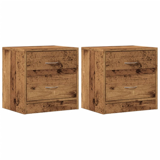 Bedside Cabinets 2 pcs Old Wood 40x30x40 cm Engineered Wood Bedside Cabinets 2 pcs Old Wood 40x30x40 cm Engineered Wood