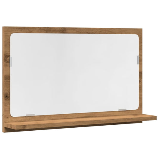Bathroom Mirror Cabinet Artisan Oak 60x11x37 cm Engineered Wood Bathroom Mirror Cabinet Artisan Oak 60x11x37 cm Engineered Wood