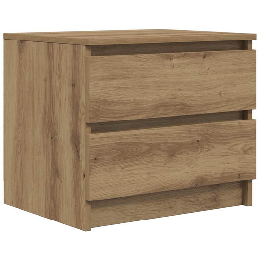 Bedside Cabinet Artisan Oak 50x40x43.5 cm Engineered Wood Bedside Cabinet Artisan Oak 50x40x43.5 cm Engineered Wood