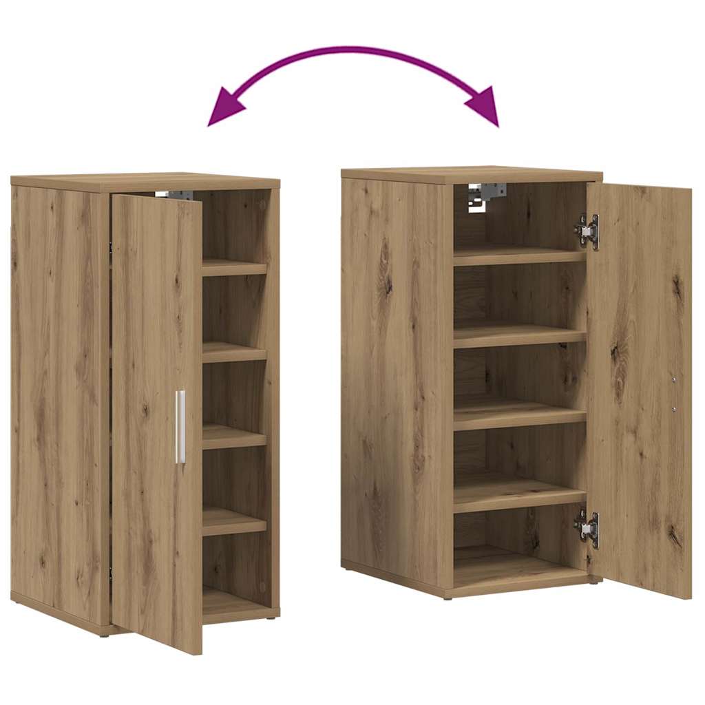 Shoe Cabinets 2 pcs Artisan Oak 32x35x70 cm Engineered Wood