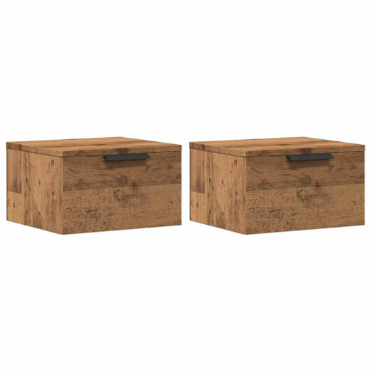 Wall-mounted Bedside Cabinets 2 pcs Artisan Oak 34x30x20 cm Wall-mounted Bedside Cabinets 2 pcs Artisan Oak 34x30x20 cm