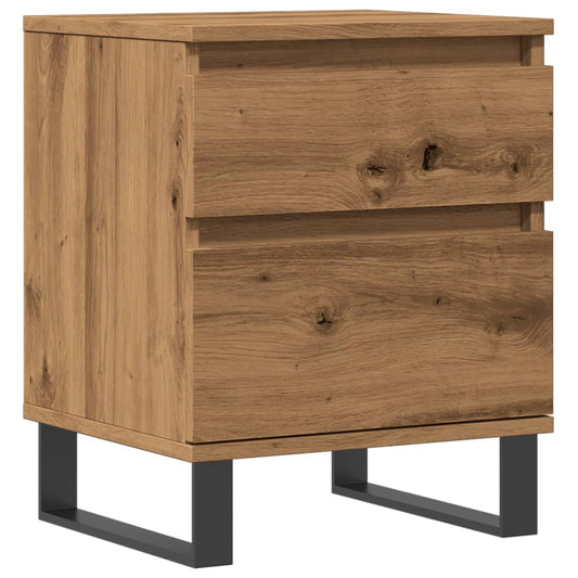 Bedside Cabinet Artisan Oak 40x35x50 cm Engineered Wood Bedside Cabinet Artisan Oak 40x35x50 cm Engineered Wood