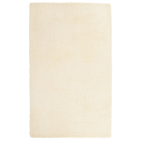Shaggy Rug High Pile NAVARRA Cream 80x150 cm Polyester Shaggy Rug High Pile NAVARRA Cream 80x150 cm Polyester