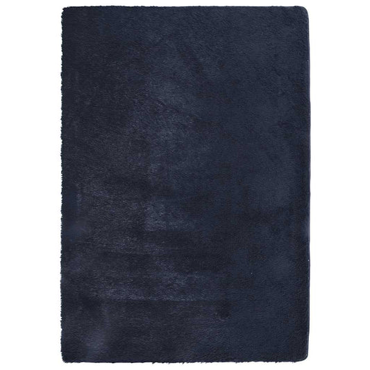 Shaggy Rug High Pile NAVARRA Navy 160x230 cm Polyester Shaggy Rug High Pile NAVARRA Navy 160x230 cm Polyester