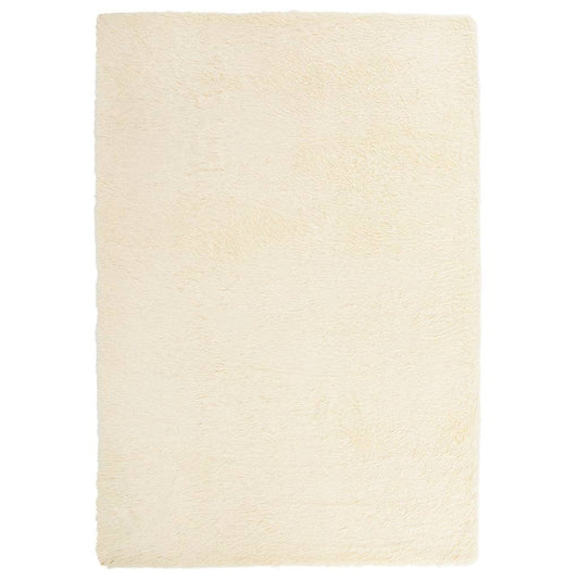 Shaggy Rug High Pile NAVARRA Cream 200x290 cm Polyester Shaggy Rug High Pile NAVARRA Cream 200x290 cm Polyester